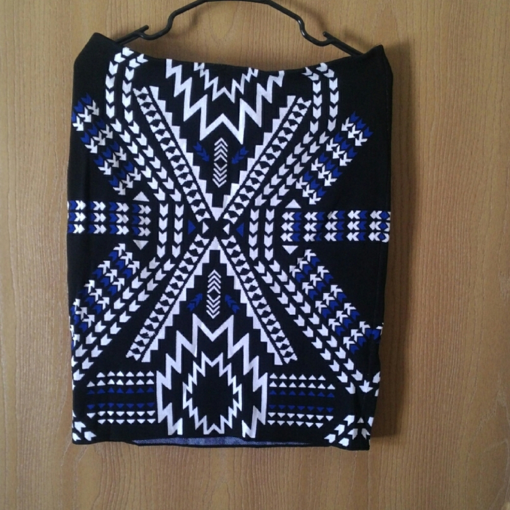 Aztec design pencil skirt